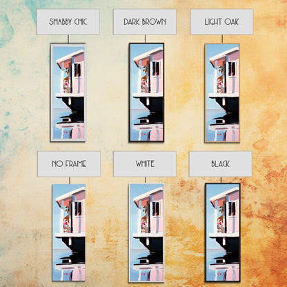 Houseboat Reflection, Nautical Canvas Print, Modern Coastal Wall Art, Serene Home Decor, Minimalist Living Room Artwork, Ocean Aesthetic