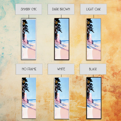 Serene Shore, Abstract, Blue, Canvas Print, Tranquil Beach Painting, Contemporary Wall Art, Bedroom Art, Coastal Home Decor