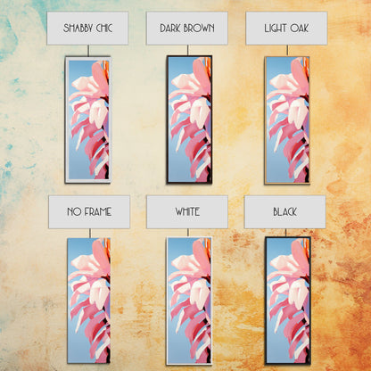 Blumenmotiv, rosa Blütenblätter, botanische Motive, Natur-Wandkunst, Schlafzimmer-Wanddekoration, feminine Ästhetik, modernes Blumenbild, Leinwanddruck