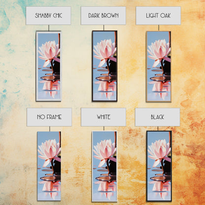 Water Lily, Floral Art, Botanical, Nature Wall Art, Zen Spa Decor, Minimalist Flower Painting, Bedroom Art, Canvas Print