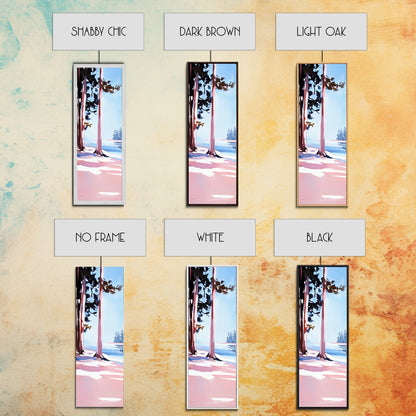 Pine Trees, Tranquil Forest, Nature Wall Art, Minimalist Tree Painting, Modern Landscape, Calm Home Decor, Framed Canvas Print