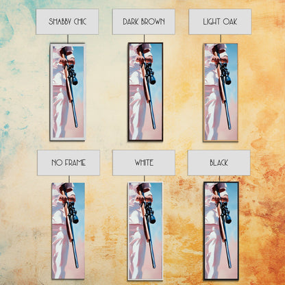 Sniper, Tactical Art, Framed Canvas Print, Military Inspired Decor, Dark Aesthetic, Action Movie Art, Office or Man Cave Wall Art