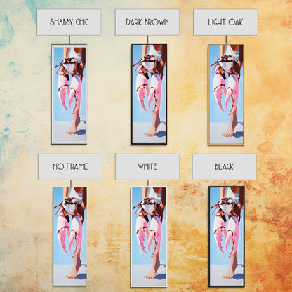 Seaside Escape, Beach Scene, Peaceful Horizon, Coastal Dream, Framed Canvas Print, Living Room Wall Art, Minimalist Art, Ocean View