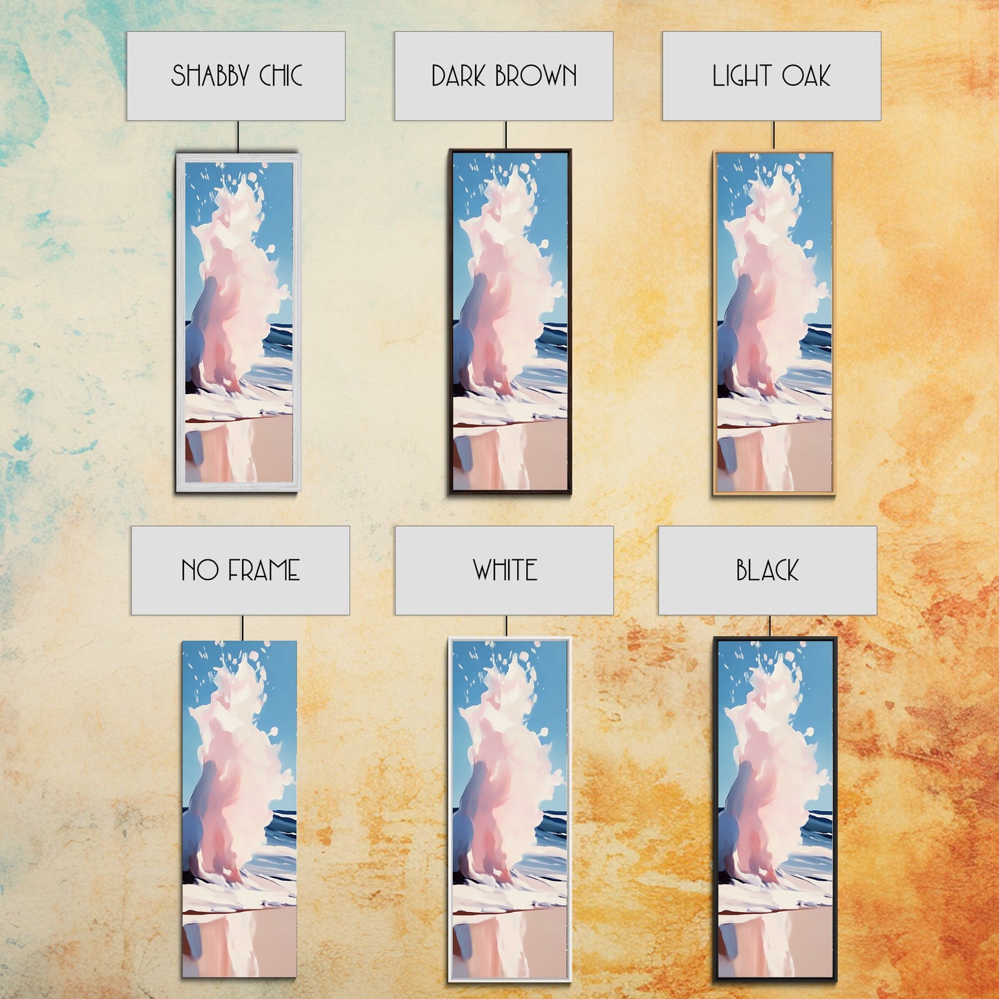 Ocean Wave, Abstract Seascape Art, Coastal Print, Beach House Wall Decor, Ocean Painting, Minimalist Aesthetic, Canvas Print