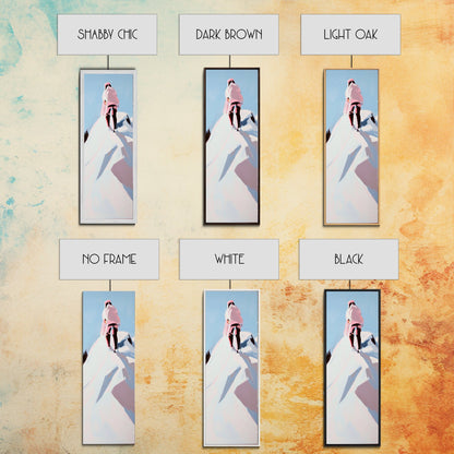 Mountain Climber, Winter Summit, Adventure Art, Framed Canvas Print, Minimalist Decor, Modern Office Art, Inspiring Wall Art, Gift Idea