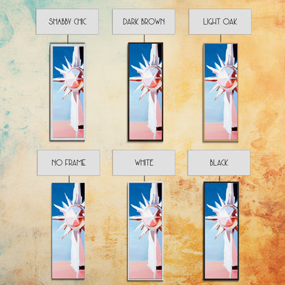 Sunburst Reflection, Abstract Sun, Pastel Art, Framed Canvas Print, Modern Wall Art, Minimalist Decor, Boho Sun Art, Entryway Wall Art