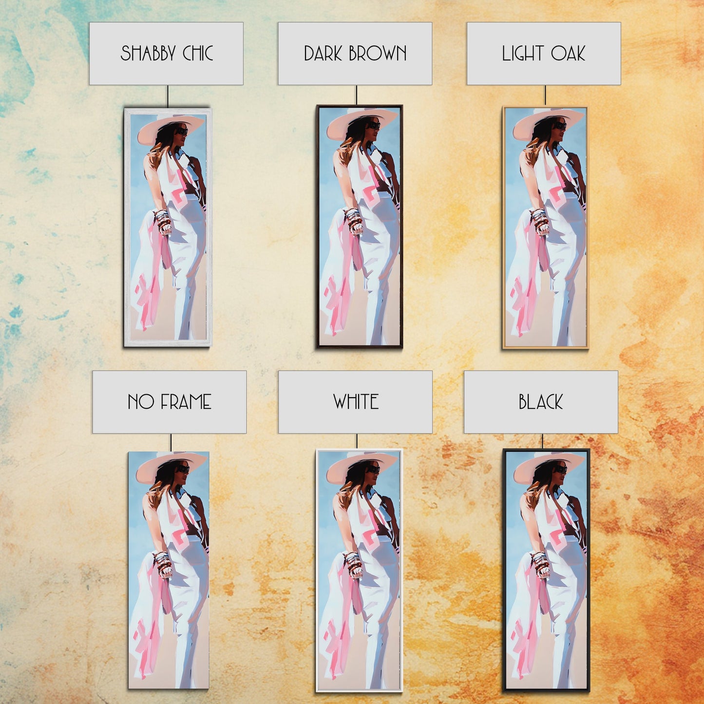 Western Chic, Cowgirl Art, Fashion Wall Art, Canvas Print, Boho Aesthetic, Stylish Home Decor, Minimalist Design, Modern Portrait