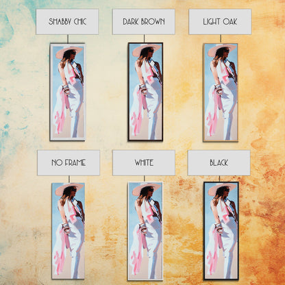 Western Chic, Cowgirl Art, Fashion Wall Art, Canvas Print, Boho Aesthetic, Stylish Home Decor, Minimalist Design, Modern Portrait