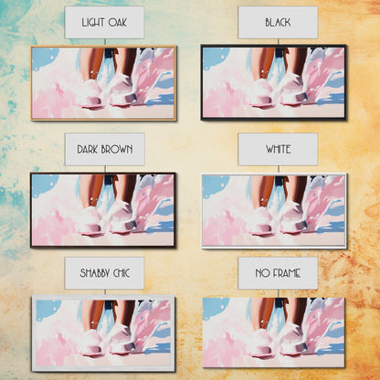 Wasserfüße, Spritzer, Leinwanddruck, Minimalistische Kunst, Verträumte Ästhetik, Ruhige Schlafzimmerdekoration, Moderne Wandkunst, Strandinspiriertes Design