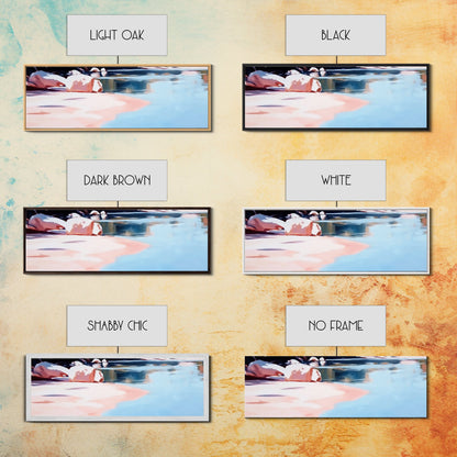 Reflections on Water, Tranquil Lakeside Scene, Minimalist Nature Art, Canvas Print, Serene Blue Tones, Relaxing Wall Art, Office Decor