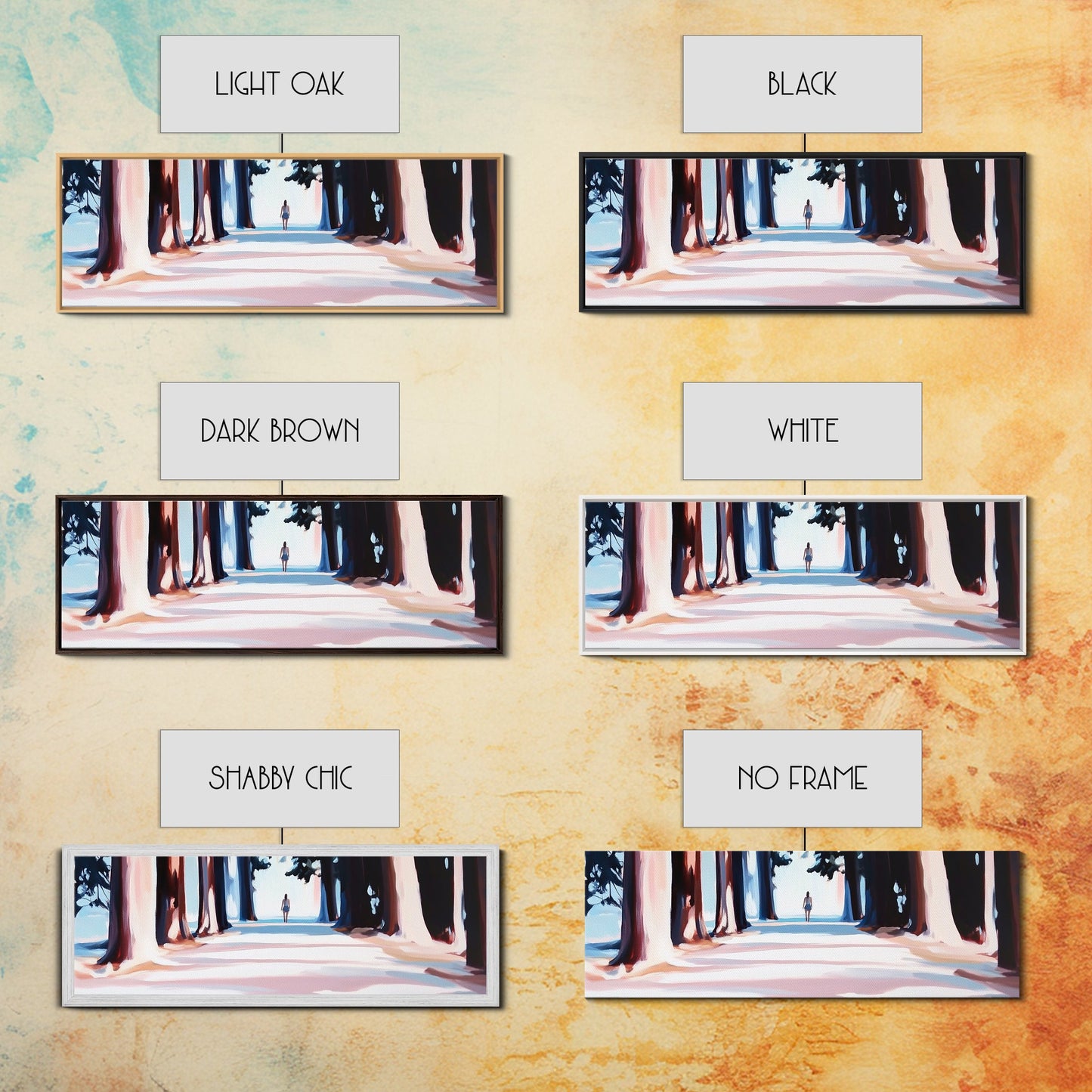 Forest Walk, Nature Landscape, Tranquil Wall Art, Canvas Print, Serene Woodland Painting, Nature Art, Bedroom Decor, Landscape Art