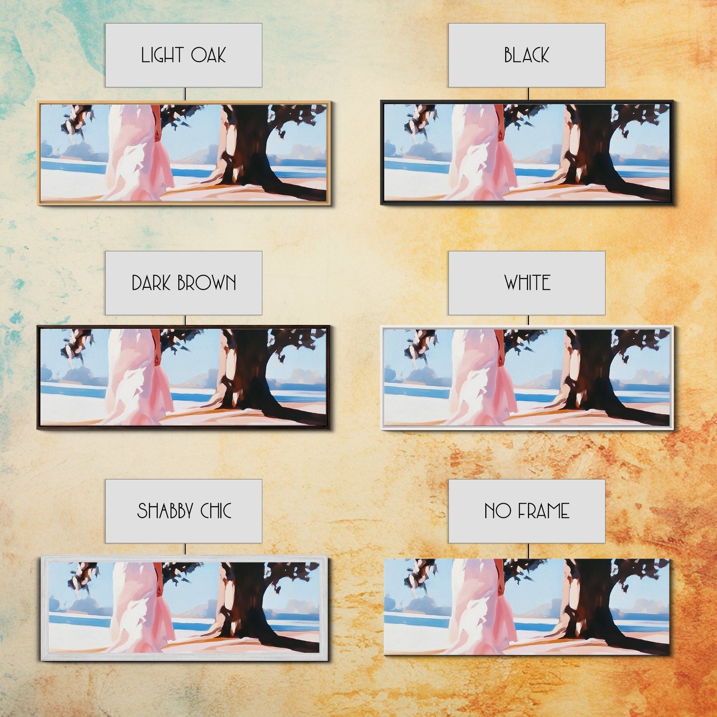 Sunlit Pathway, Dreamy Nature Art, Romantic Forest Scene, Earth Tones, Framed Canvas Print, Cozy Home Decor, Hallway Statement Piece