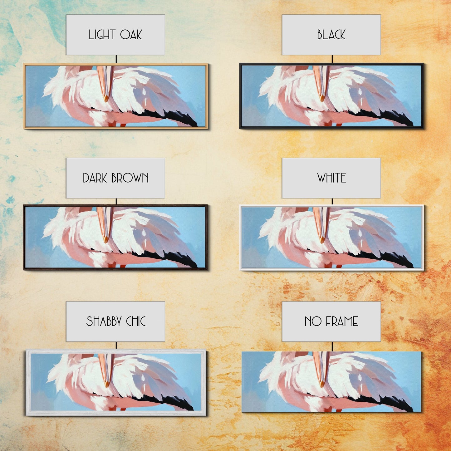 Pelican, Coastal, Bird, Canvas Print, Seaside Wall Art, Nautical Decor, Ocean Wildlife Art, Minimalist Beach House Artwork, Living Room Art