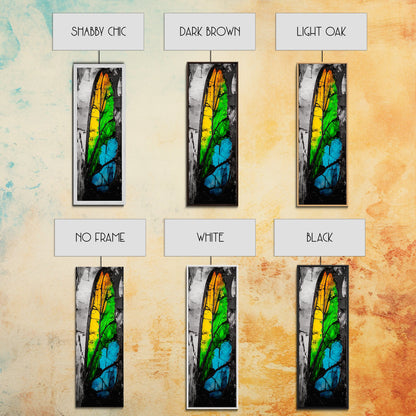 Butterfly Wing, Nature Inspired Art, Boho Home Decor, Canvas Print, Modern Insect Painting, Vibrant Wall Art, Bedroom Artwork