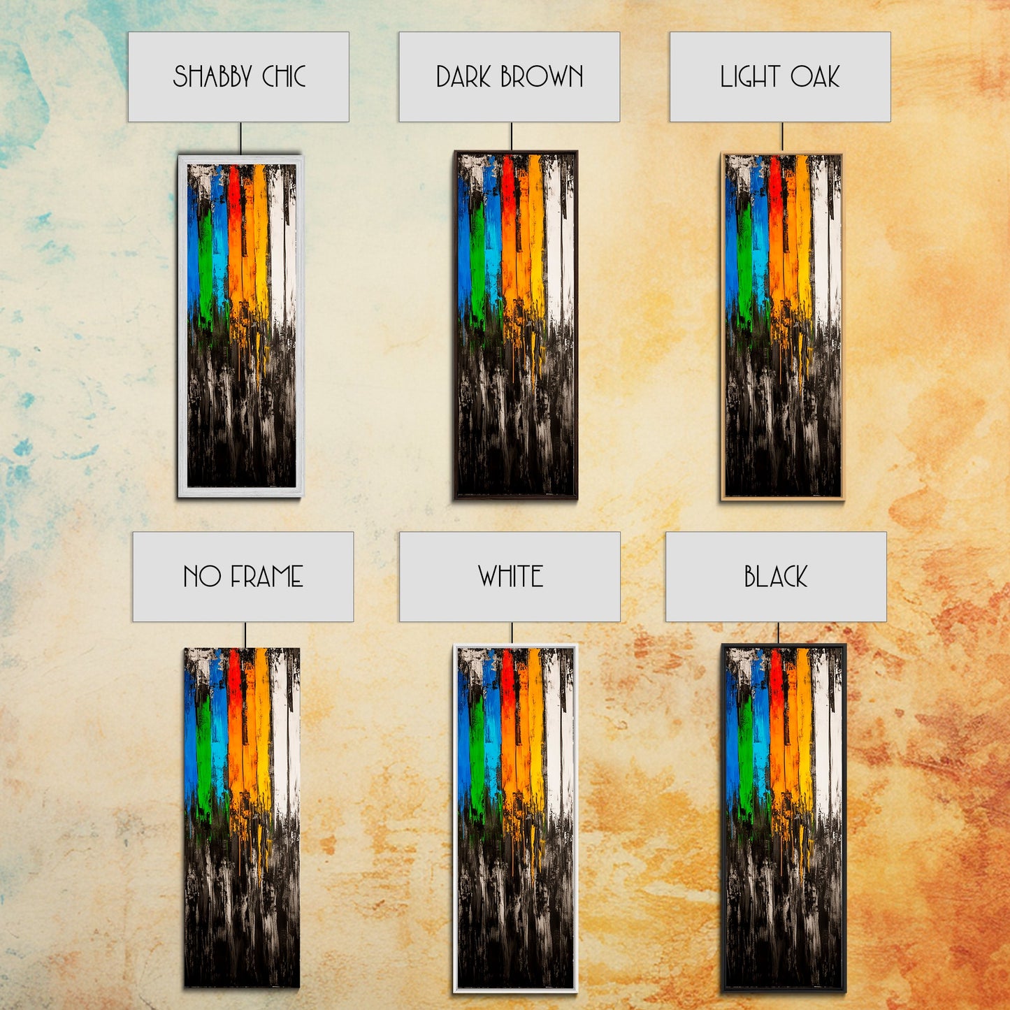 Dripping Paint Art, Abstract Modern Painting, Colorful Statement Wall Decor, Vibrant Home Accent, Unique Art Piece, Canvas Print