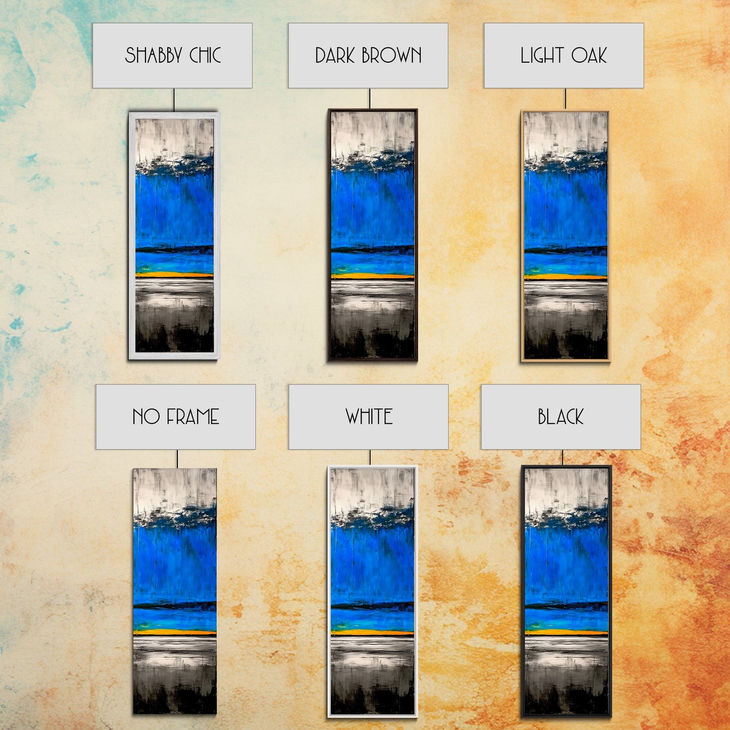 Ocean Horizon, Coastal Art, Blue Wall Decor, Canvas Print, Seascape Painting, Minimalist Art, Large Wall Art, Modern Home Decor