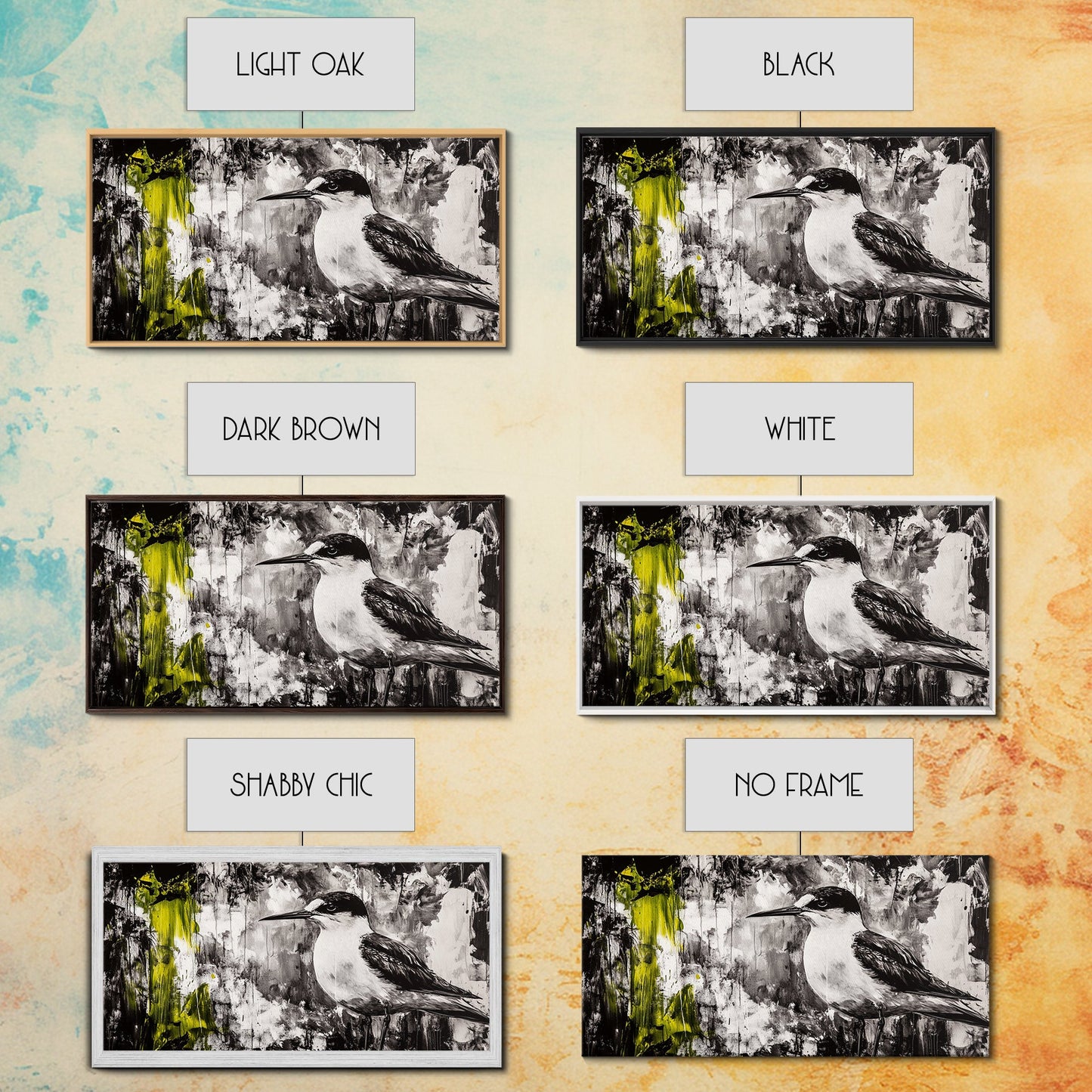 Black and White Bird, Modern Abstract, Minimalist Art, Canvas Print, Nature Wall Art, Office Wall Art, Boho Aesthetic Decor