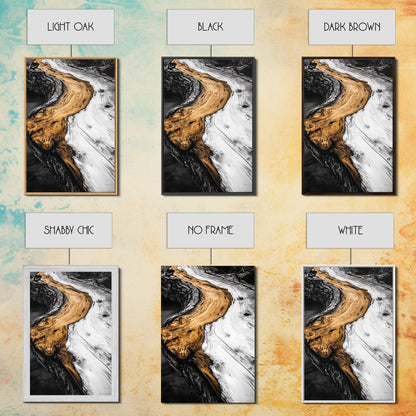 Driftwood, Rustic Nature Art, Framed Canvas Print, Black and White Photography, Earthy Tones, Beach House Decor, Minimalist Home Art