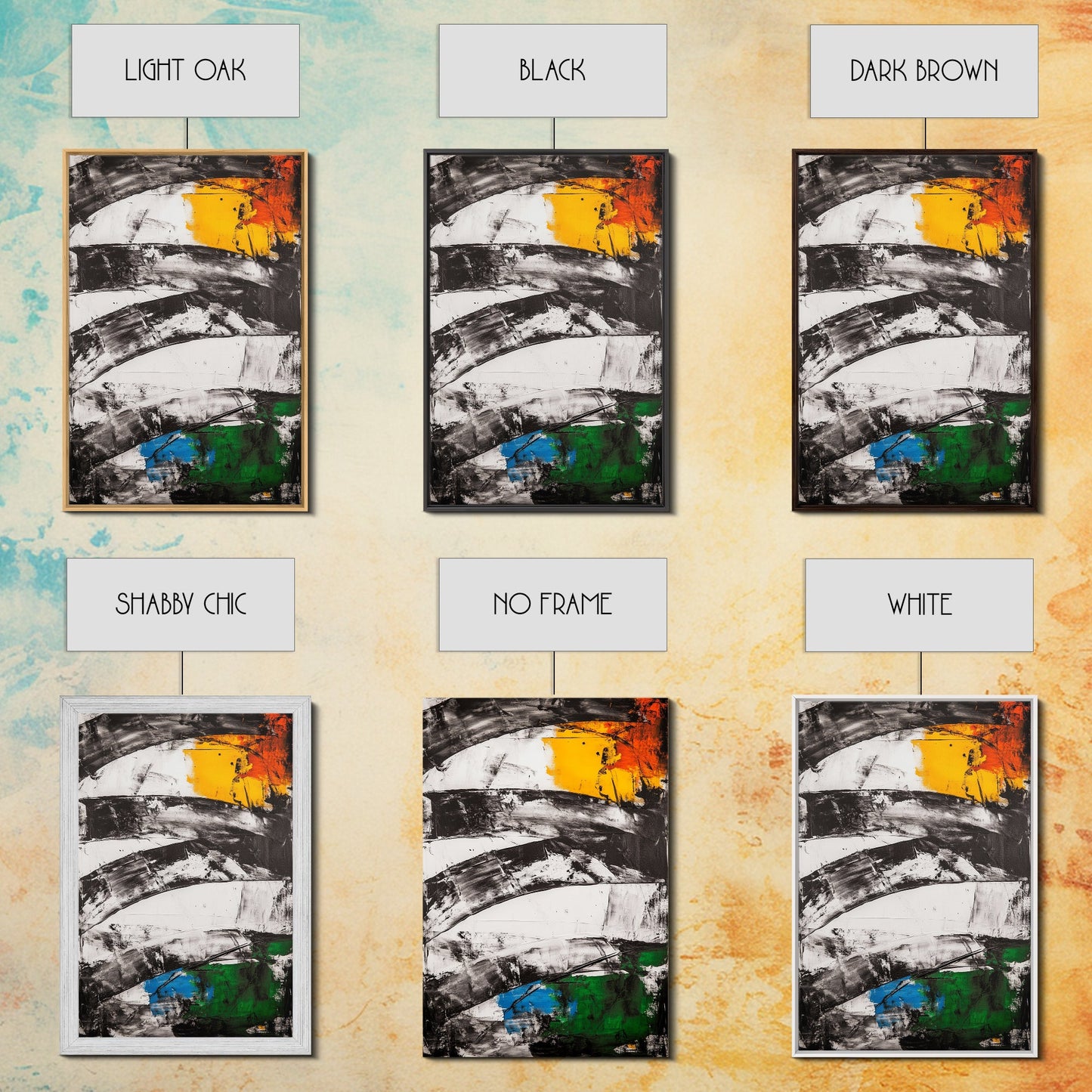 Abstract Curves, Black and White, Modern Art, Bold Colors, Minimalist Painting, Contemporary Style, Statement Piece, Canvas Print