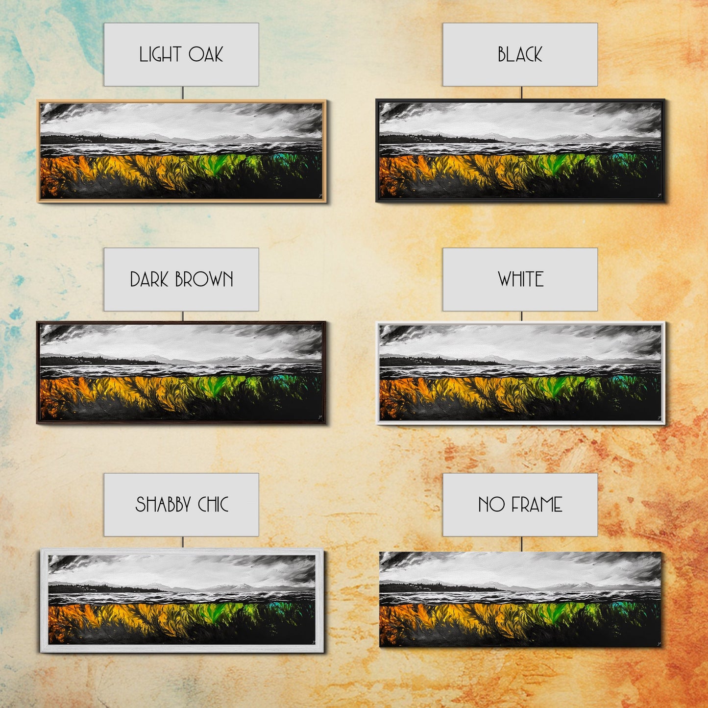 Vibrant Seaweed, Ocean Depths, Underwater Wall Art, Canvas Print, Coastal Living Decor, Abstract Marine Painting, Dining Room Art