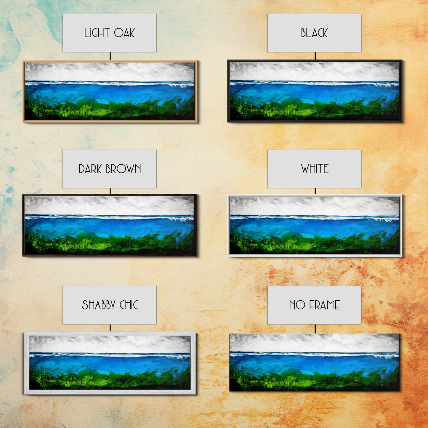 Deep Blue Ocean, Underwater Wall Art, Coastal Decor, Tranquil Seascape, Modern Beach Art, Large Canvas Print, Living Room Art