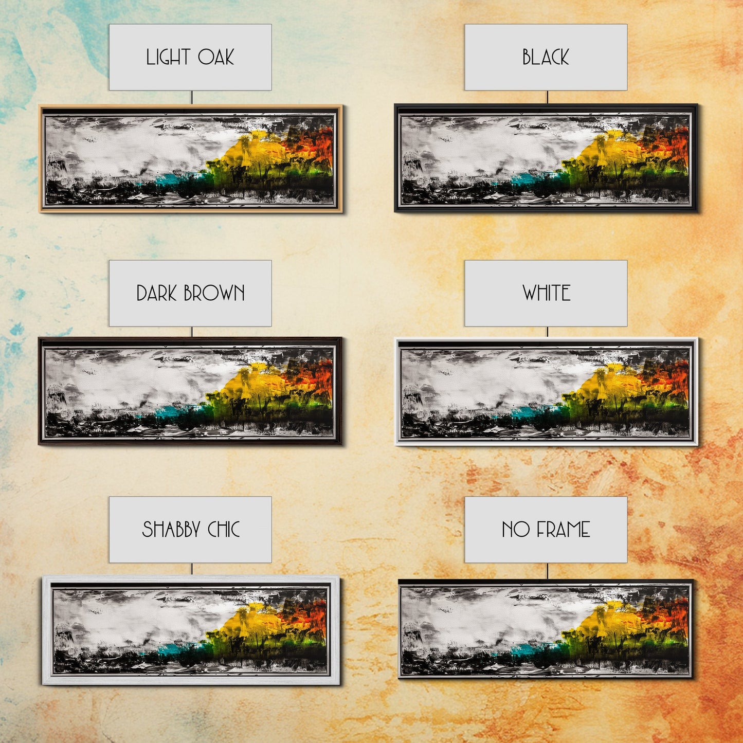 Moody Landscape Painting, Minimalist Nature Art, Rustic Home Decor, Dramatic Wall Art, Modern Abstract Print, Framed Canvas Print