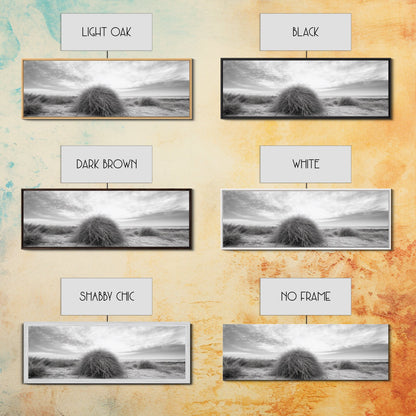 Beach Dunes, Coastal Grass, Nature Serenity, Canvas Print, Minimalist Bedroom Art, Soft Tones, Tranquil Beach Wall Decor