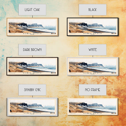 Búðir Beach, Iceland Watercolor Beach Print, Vacation Gift, Iceland Wall Art, Beach Painting, Beach Decor, Beach Painting