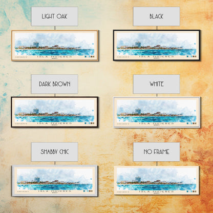 Isla Mujeres, Mexico Watercolor Beach Print, Vacation Gift, Mexico Wall Art, Beach Painting, Beach Decor, Beach Painting