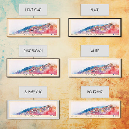 Palmarola, Italy Watercolor Print, Vacation Gift, Italy Wall Art, Beach Painting, Beach Decor, Large Wall Art, Wood Frame Art