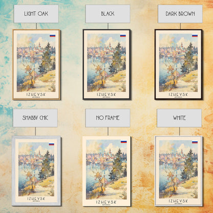 Izhevsk Russia Scenic Art Print, Charming City View Canvas Print for Home Decor, Travel Poster for Living Room Wall Art, Russian Beauty