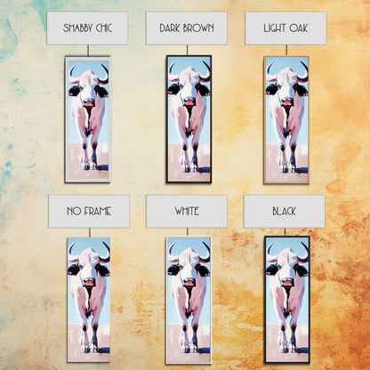 Bison Canvas Print Modern Rustic Wall Art Boho Art Southwest Wall Art Above Bed Art Vertical Wall Art