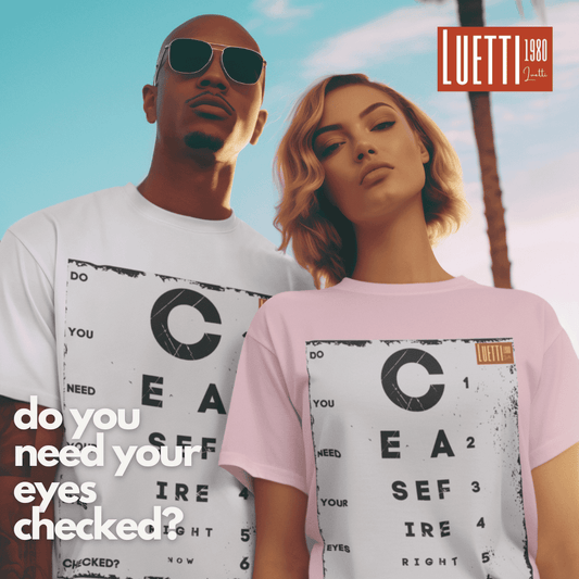 Ceasefire Eye Exam Adults Regular Fit T-shirt. More colors available upon request.