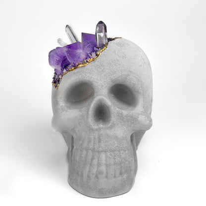 Amethyst Skull Head