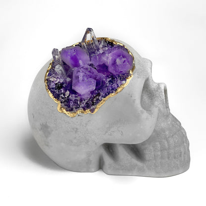 Amethyst Skull Head