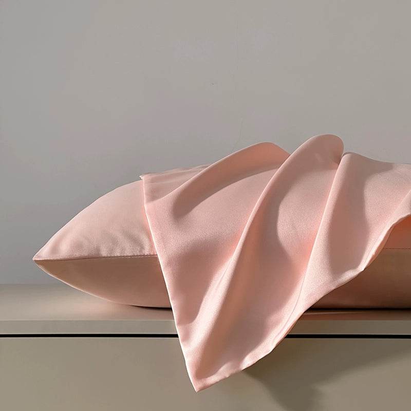 Summer Washed Ice Silk Double Pillow Case for Home Use