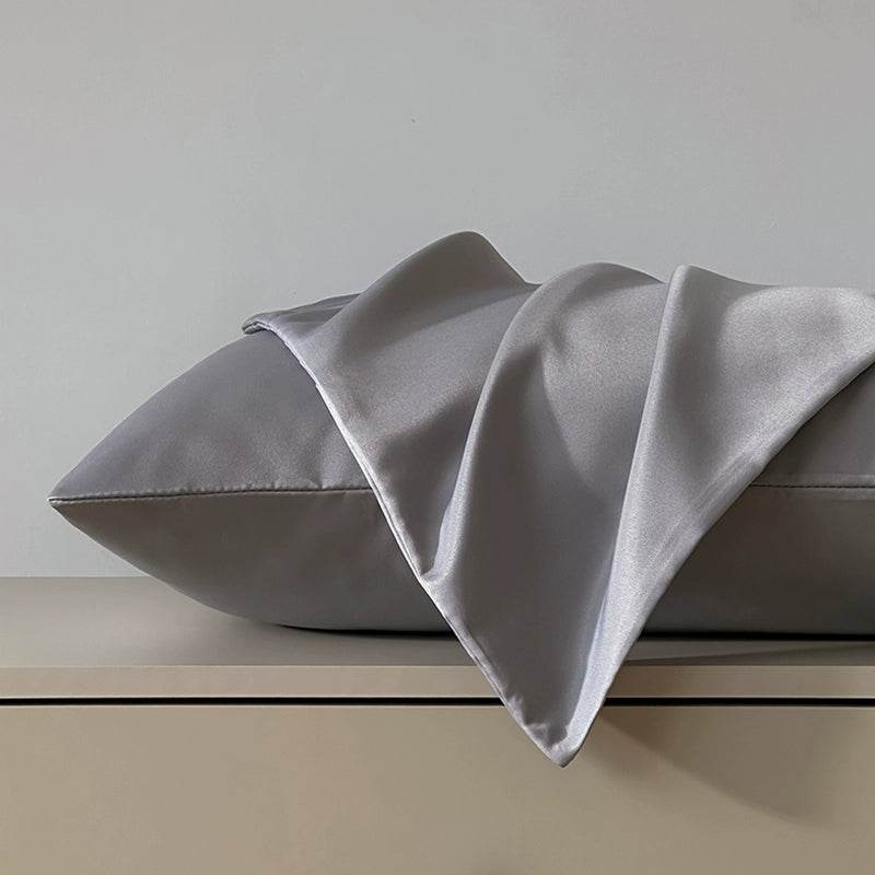 Summer Washed Ice Silk Double Pillow Case for Home Use