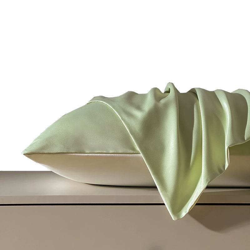 Summer Washed Ice Silk Double Pillow Case for Home Use