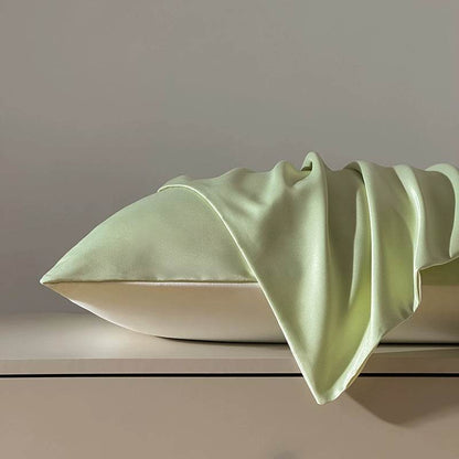 Summer Washed Ice Silk Double Pillow Case for Home Use