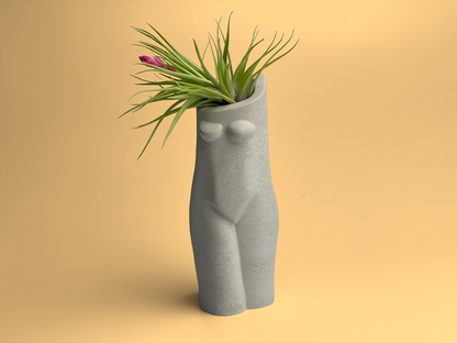 SET OF 3 AIR PLANT HOLDERS, Female Body Vase