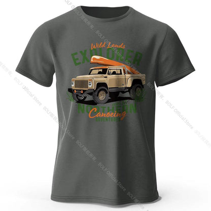 Military Off-Road Unisex WWII Jeep Graphic T-Shirt 100% Cotton