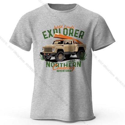 Military Off-Road Unisex WWII Jeep Graphic T-Shirt 100% Cotton
