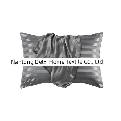 Cross-Border Foreign Trade Pure Color Silk Pillowcase Set