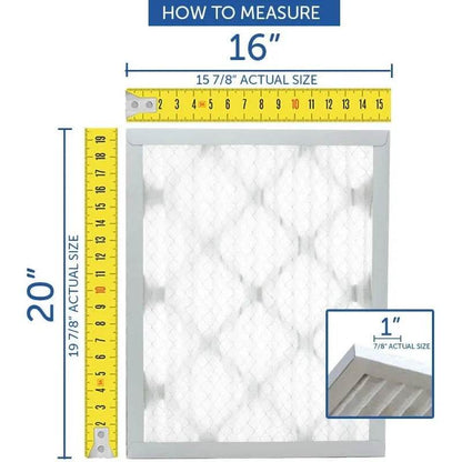 14x25x2 Pleated Air Filter Merv 11, 6 Pack Made in USA