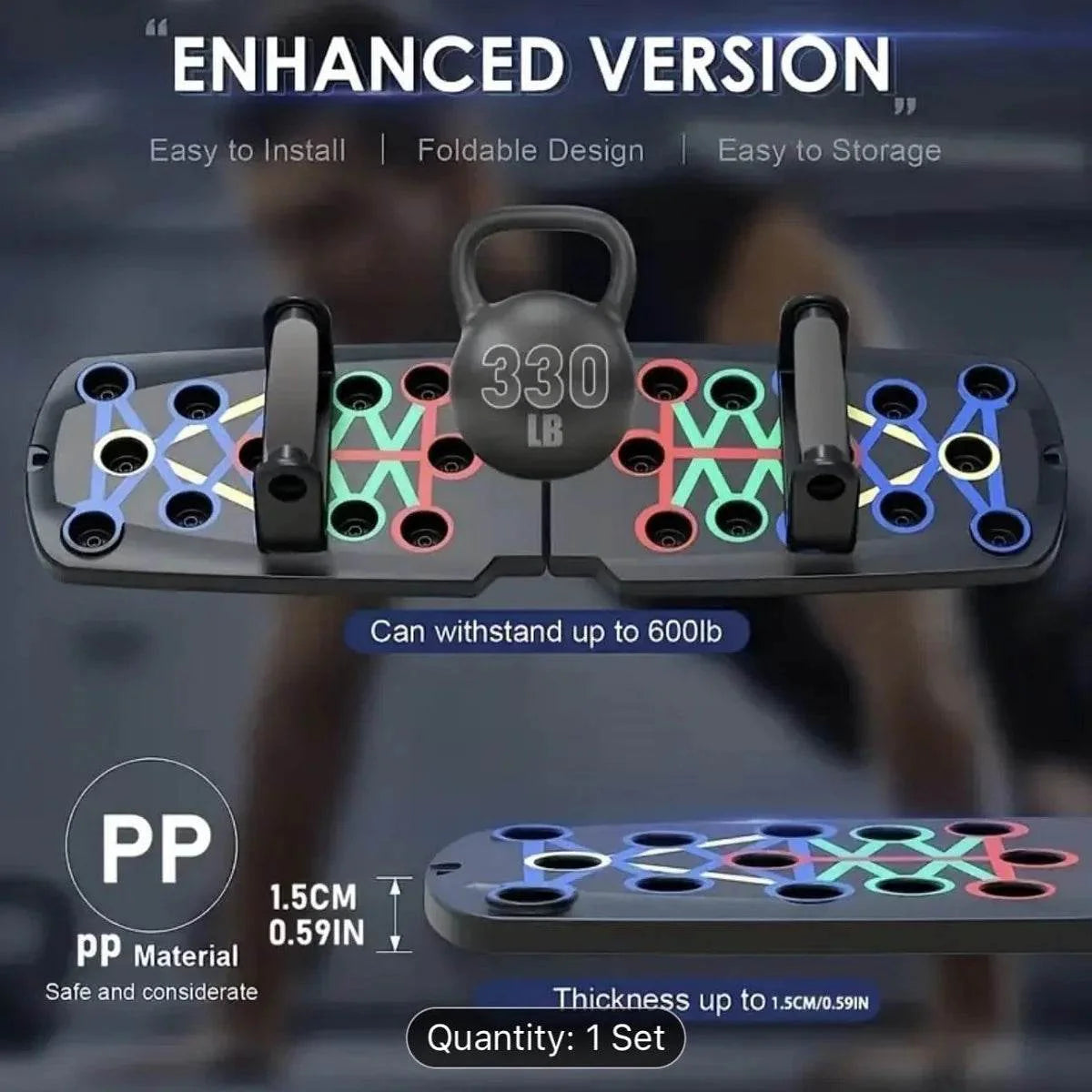 Solid Push Up Board Multi-Functional Home Workout System