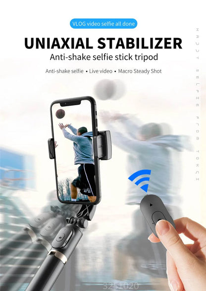 FGCLSY 2024 Gimbal Stabilizer Selfie Stick Tripod Monopod