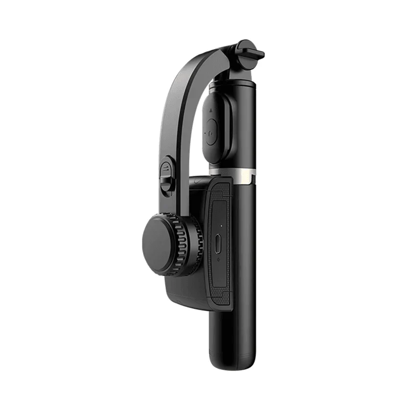 Gimbal Stabilizer Selfie Stick Black With Bluetooth Shutter