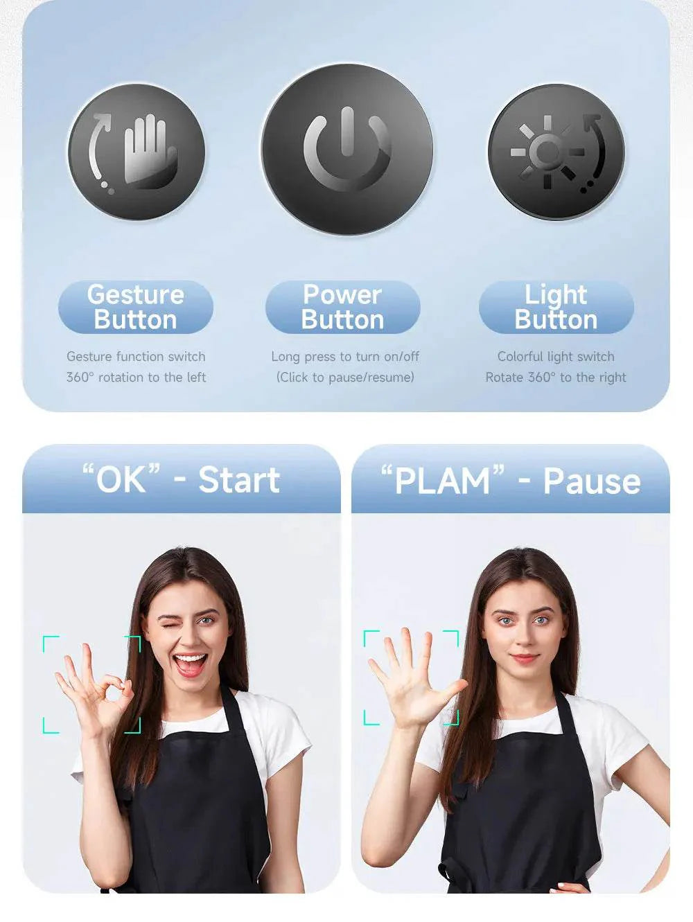 Selfieshow P03 Gimbal Stabilizer with 360 Rotation Tracking