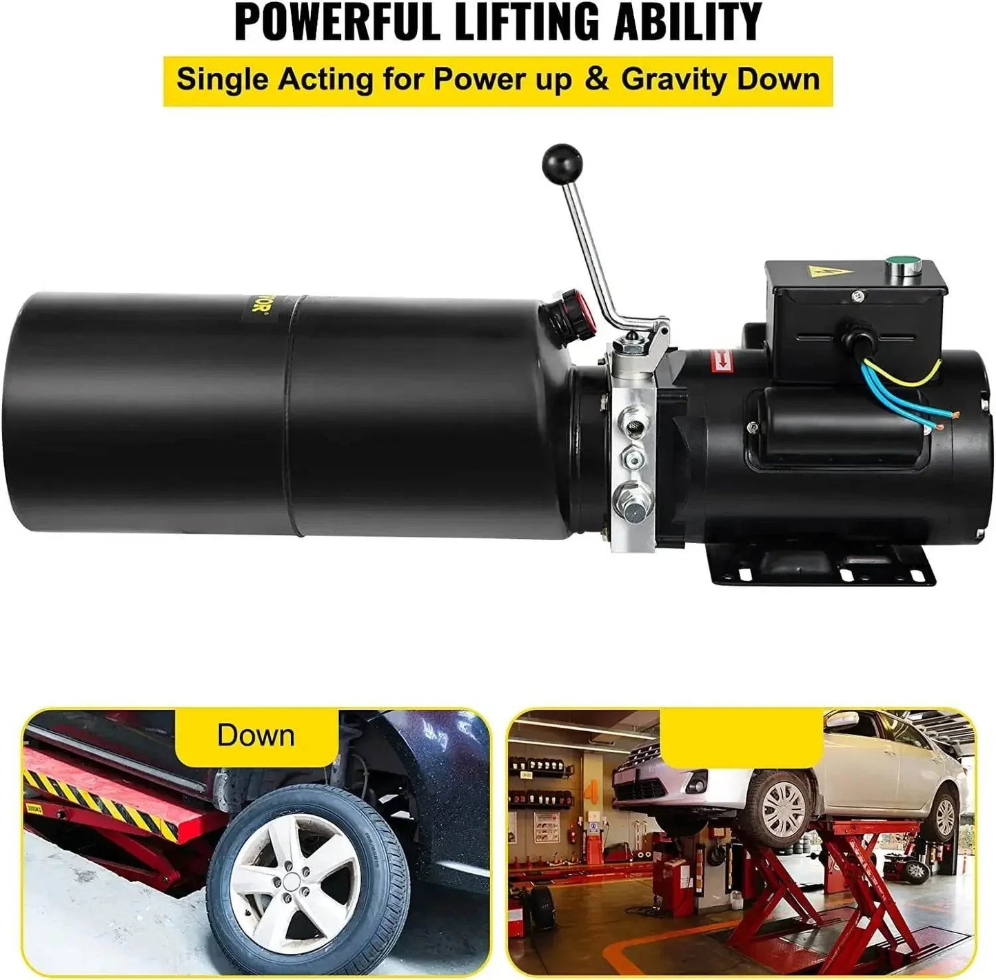 110V 2.64 Gallon Hydraulic Power Unit For Auto Lift Repair