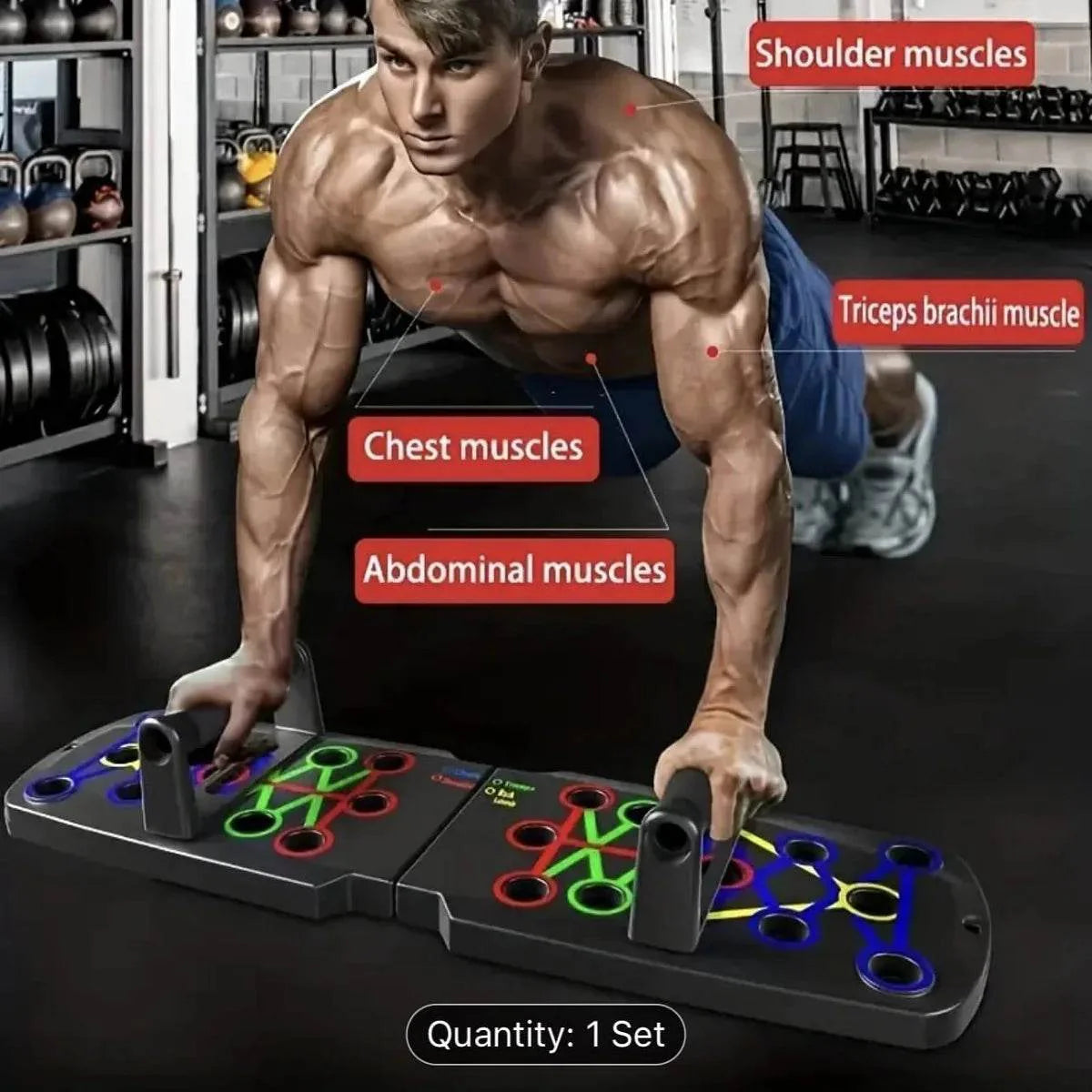 Solid Push Up Board Multi-Functional Home Workout System